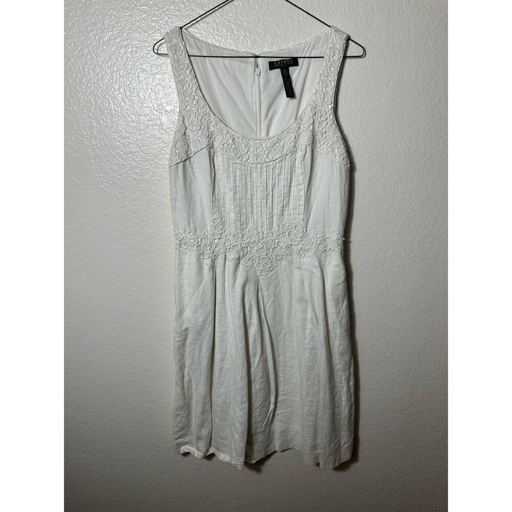 Ralph Lauren lace embroidered tank‎ dress